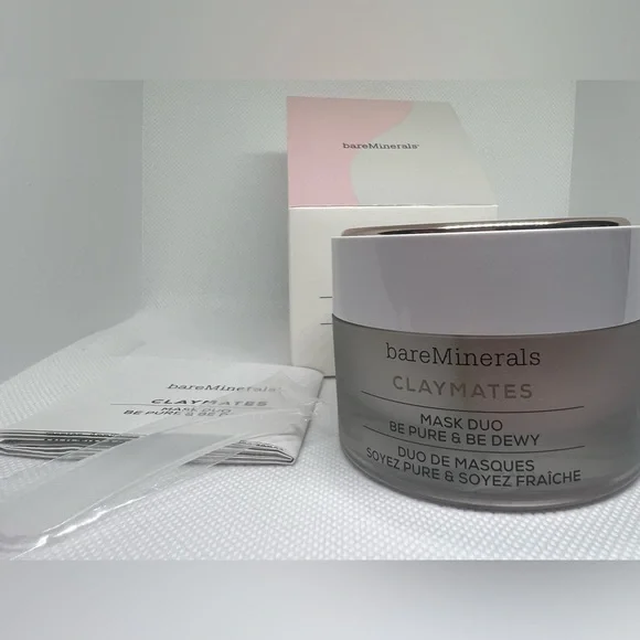 Bareminerals flatmates mask duo BE PURE & BE DEWY BRAND NEW 2.04oz - Picture 7 of 8
